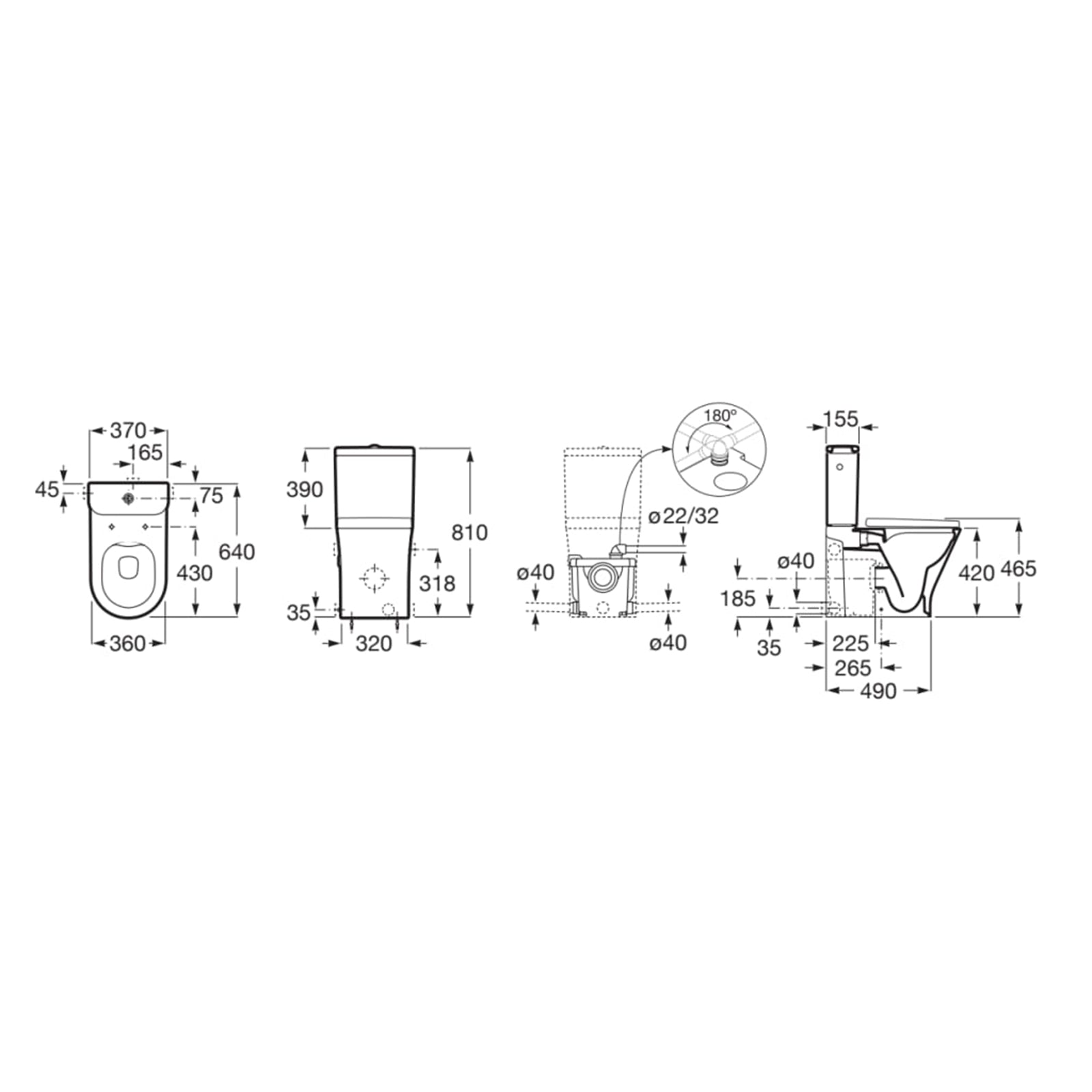 Roca The Gap D-Trit WC Pan