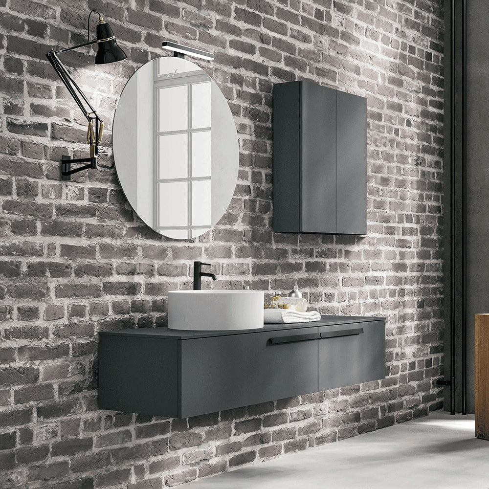 Linea 150 2-Drawer Wall-Hung Vanity Unit Combination