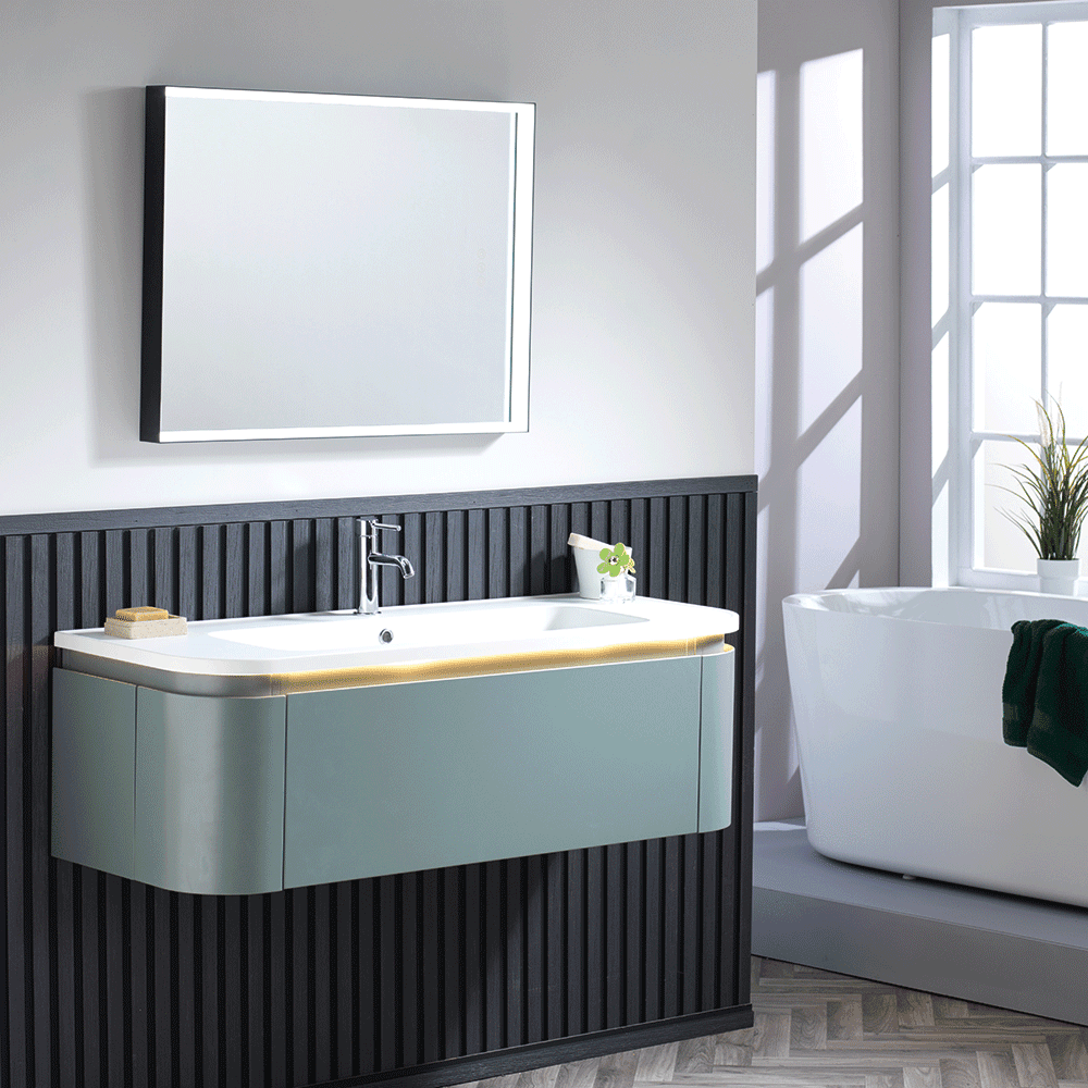 Kimba 120 Curved Wall-Hung Vanity Unit