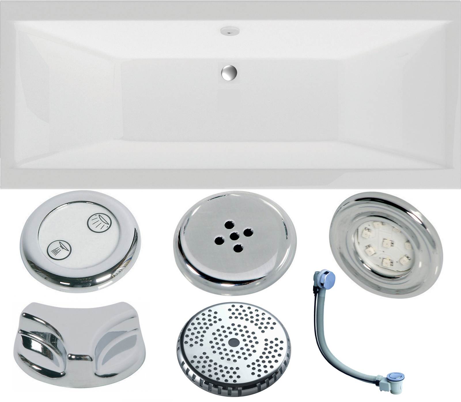 Arizona Double Ended Bath - Whirlpool Option 5