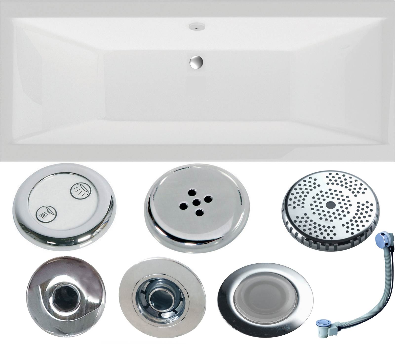 Arizona Double Ended Bath - Whirlpool Option 6