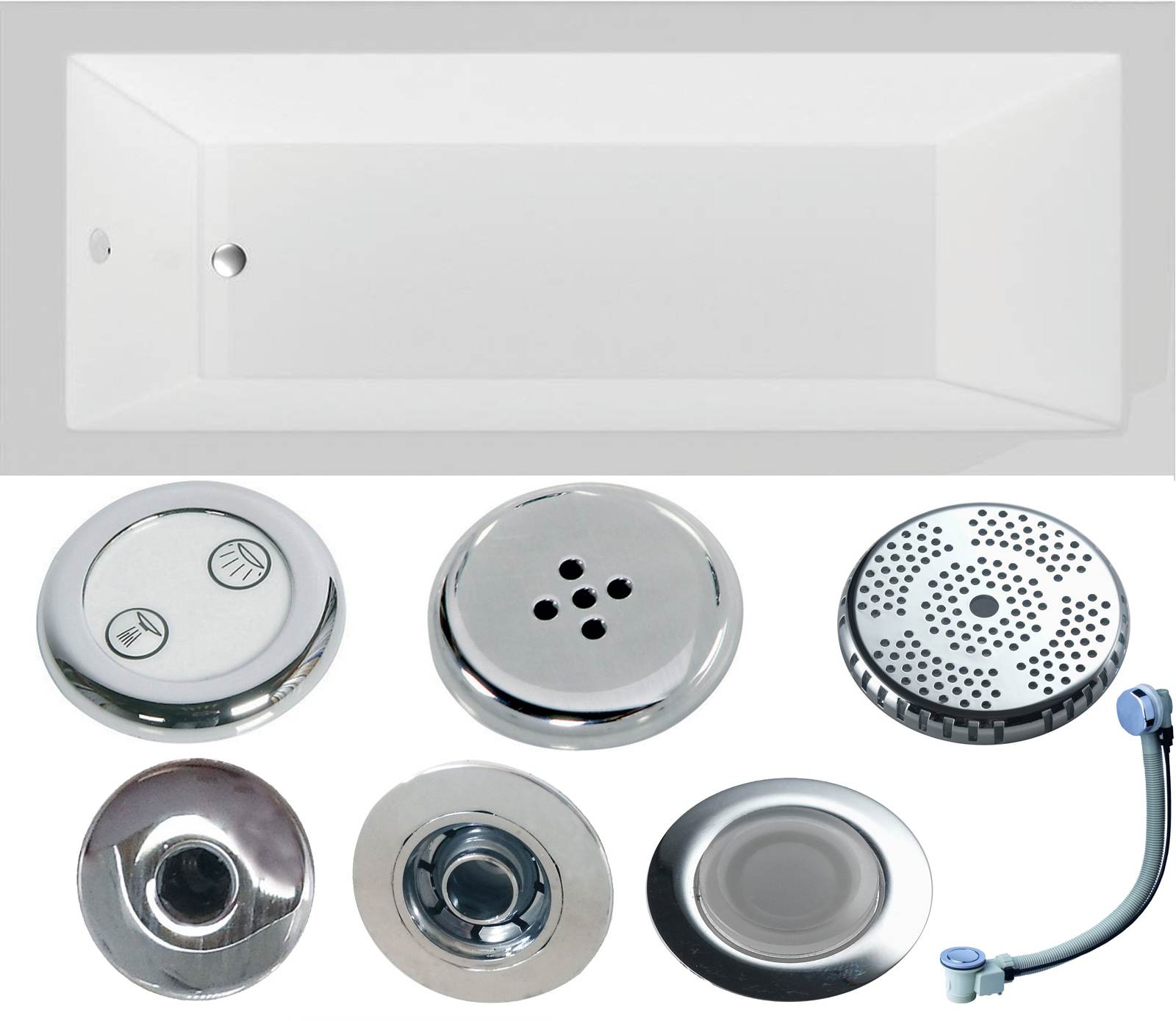 Montana Single Ended Bath - Whirlpool Option 6