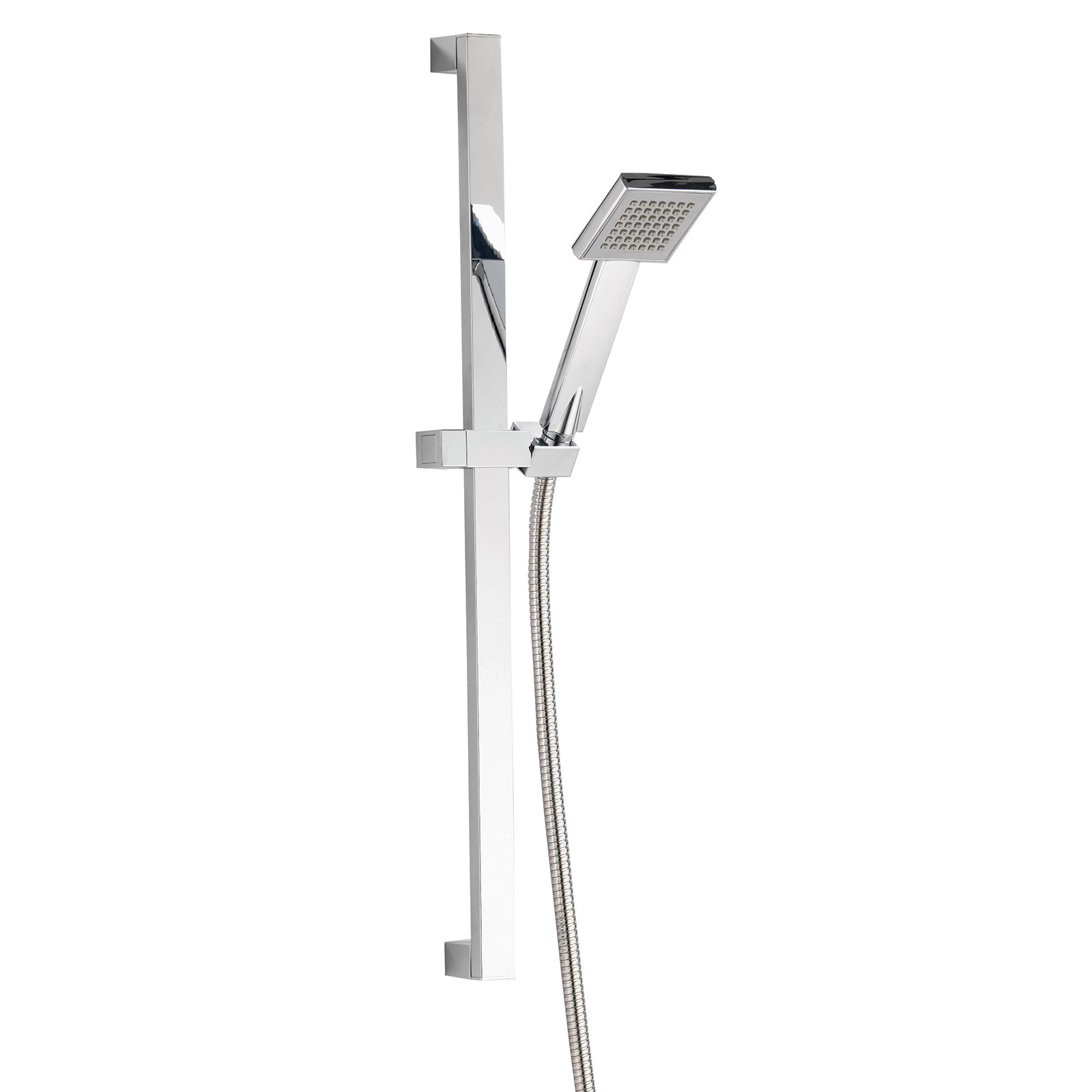 Square Shower Kit inc. Slide Bar, Handset & Hose
