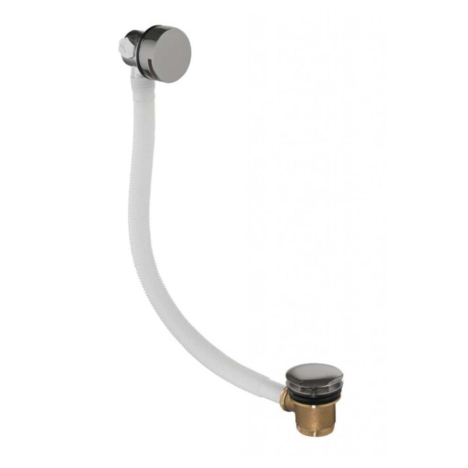 Levo Bath Overflow Filler with Clicker Waste - Brushed Nickel