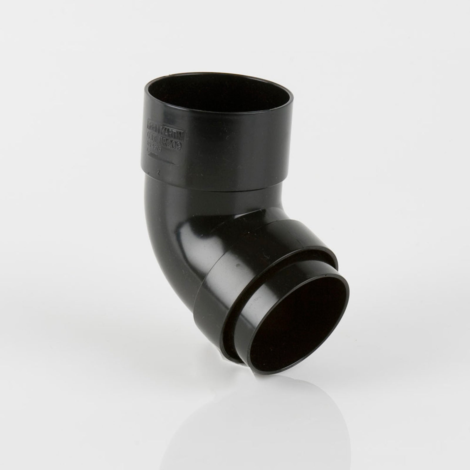 112.5 Deg Top & Bottom Offset Downpipe Bend Black