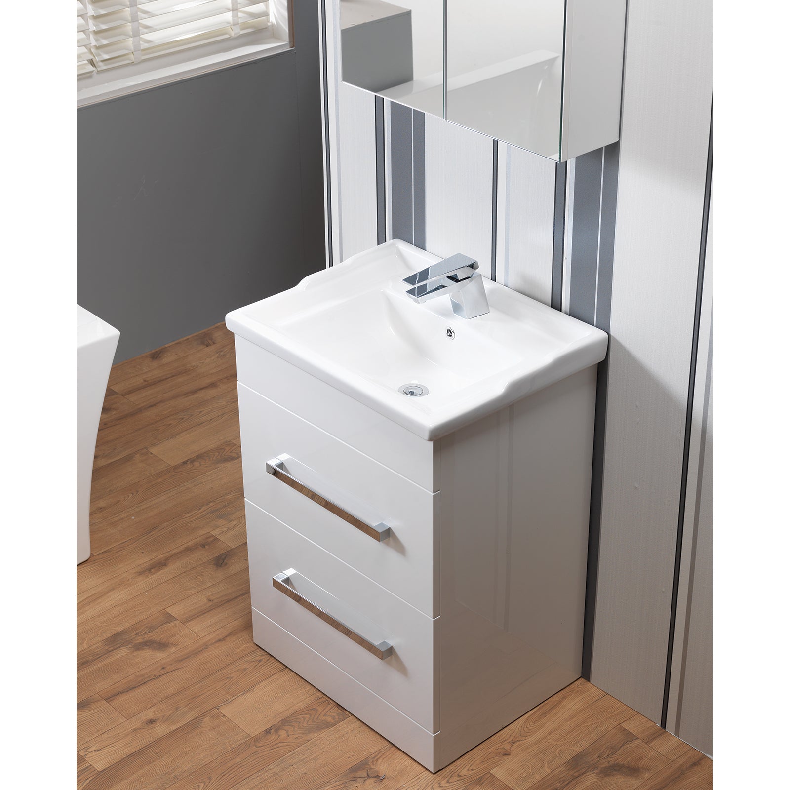 Monica 600mm Base Unit & Resin Basin