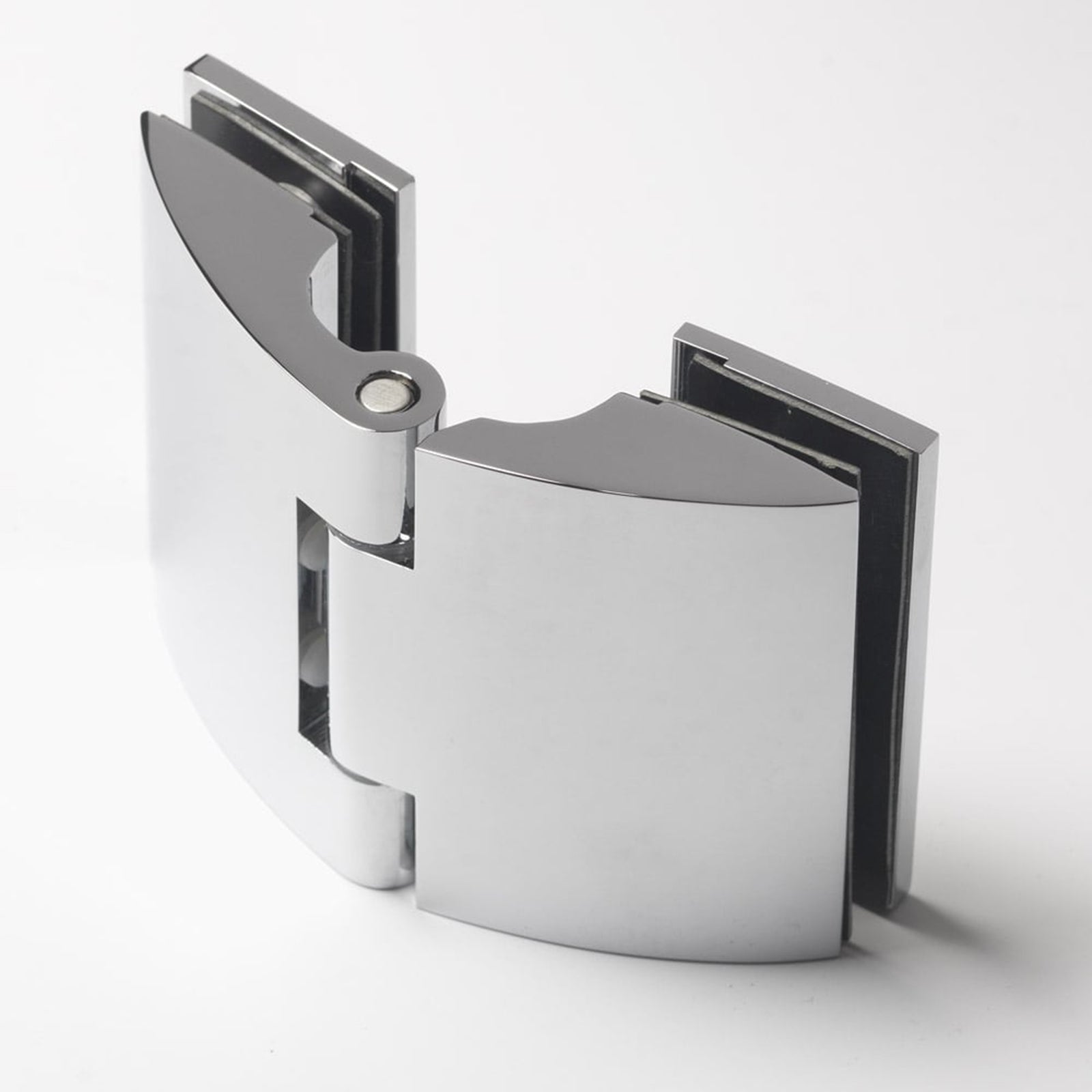 Premier Hinged Door & Inline Panel - Silver Frame