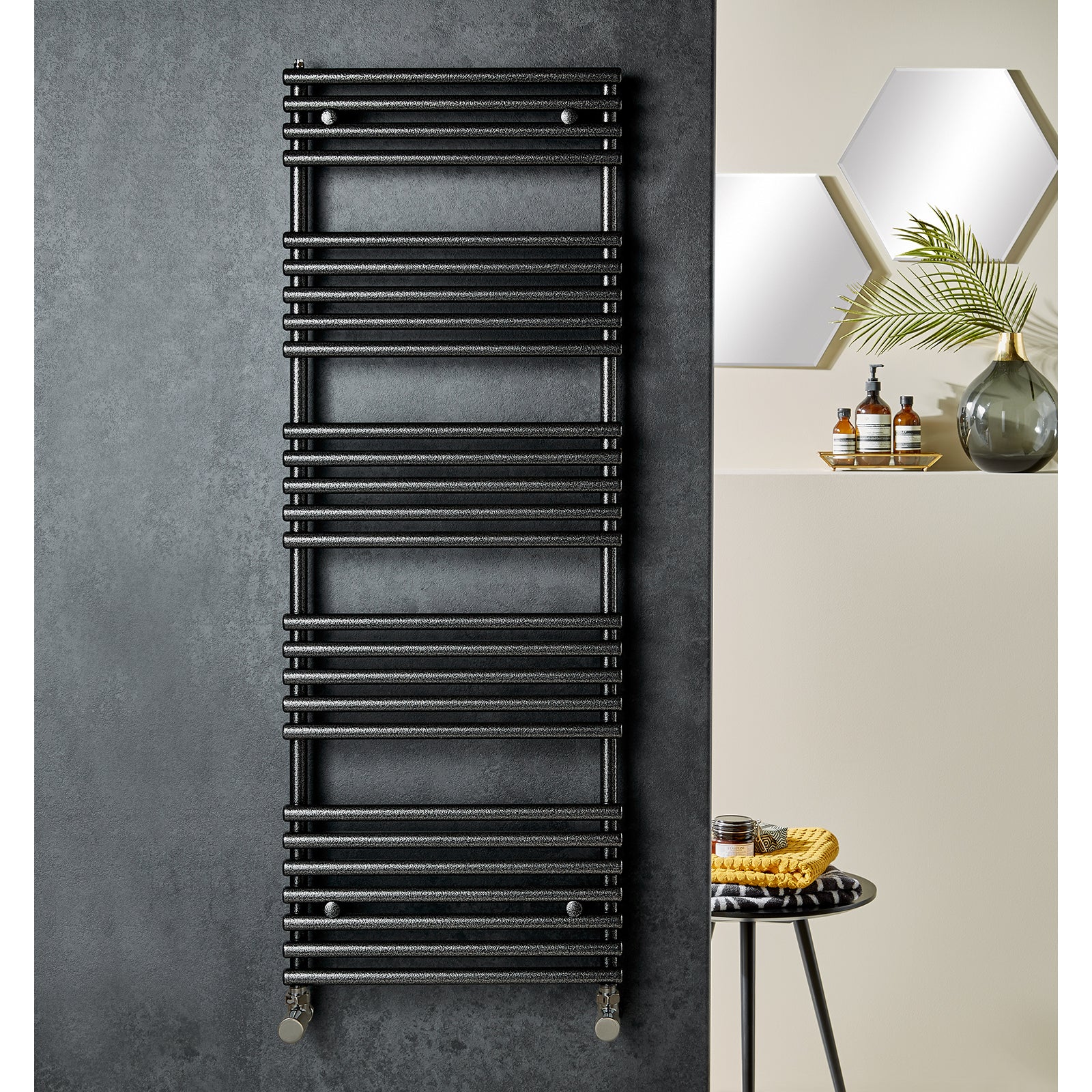 Redroom Hammered Silver 1635 x 496mm Radiator