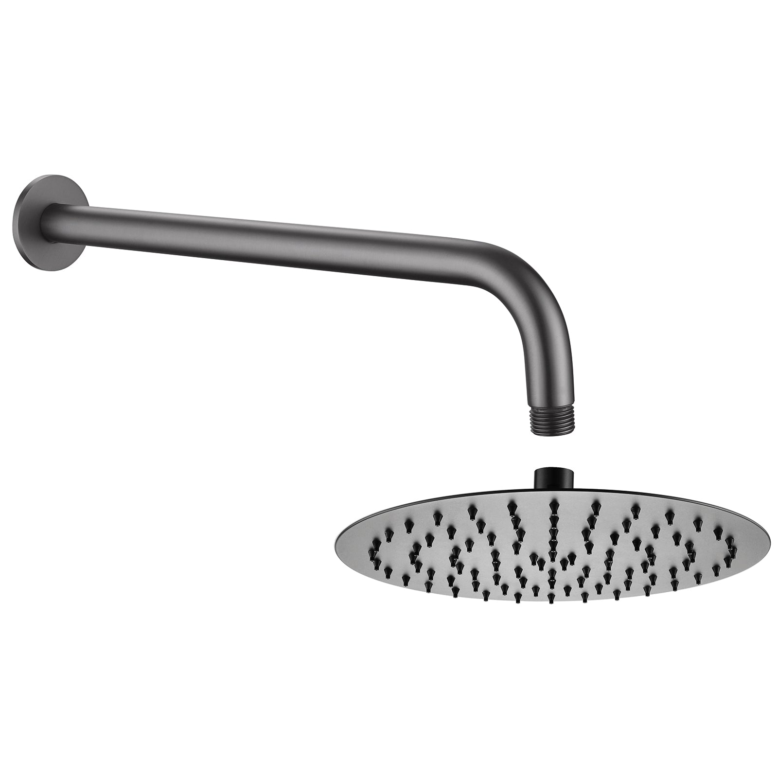 Tuscany Fixed Shower Head & Arm - Gunmetal