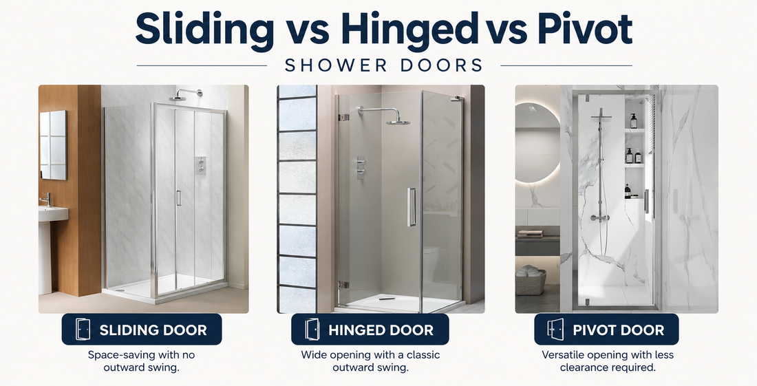 Sliding vs Hinged vs Pivot Shower Doors – Which Is Best?