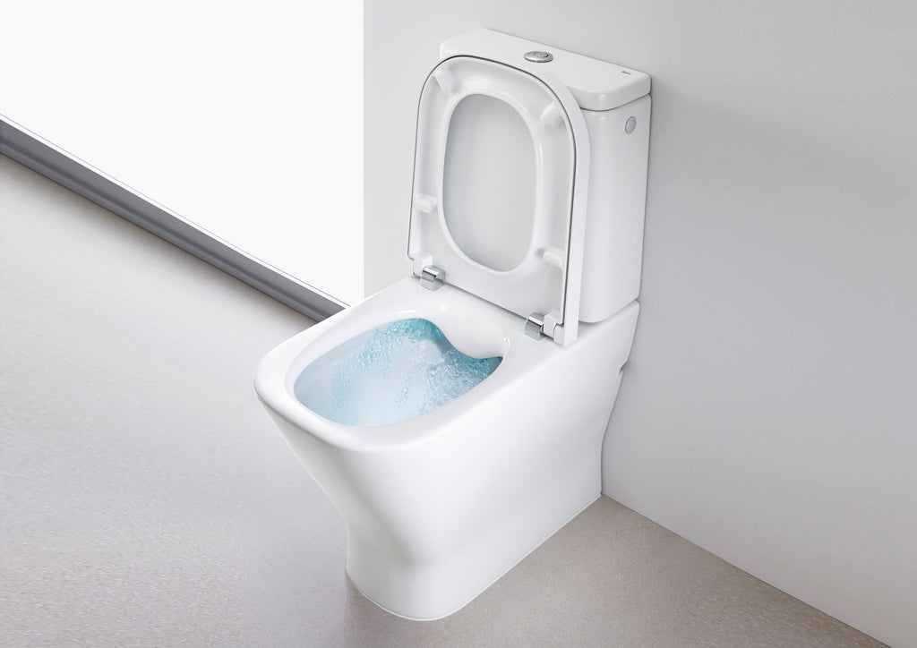 Roca The Gap Square Rimless Closed Back Close Coupled Pan