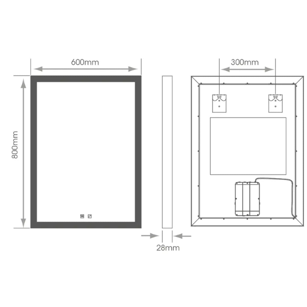 Milton Tunable Mirror - 600 x 800mm
