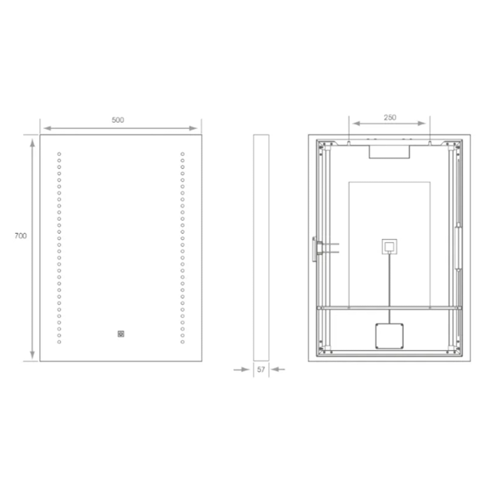 Hera Tunable Mirror - 500 x 700mm