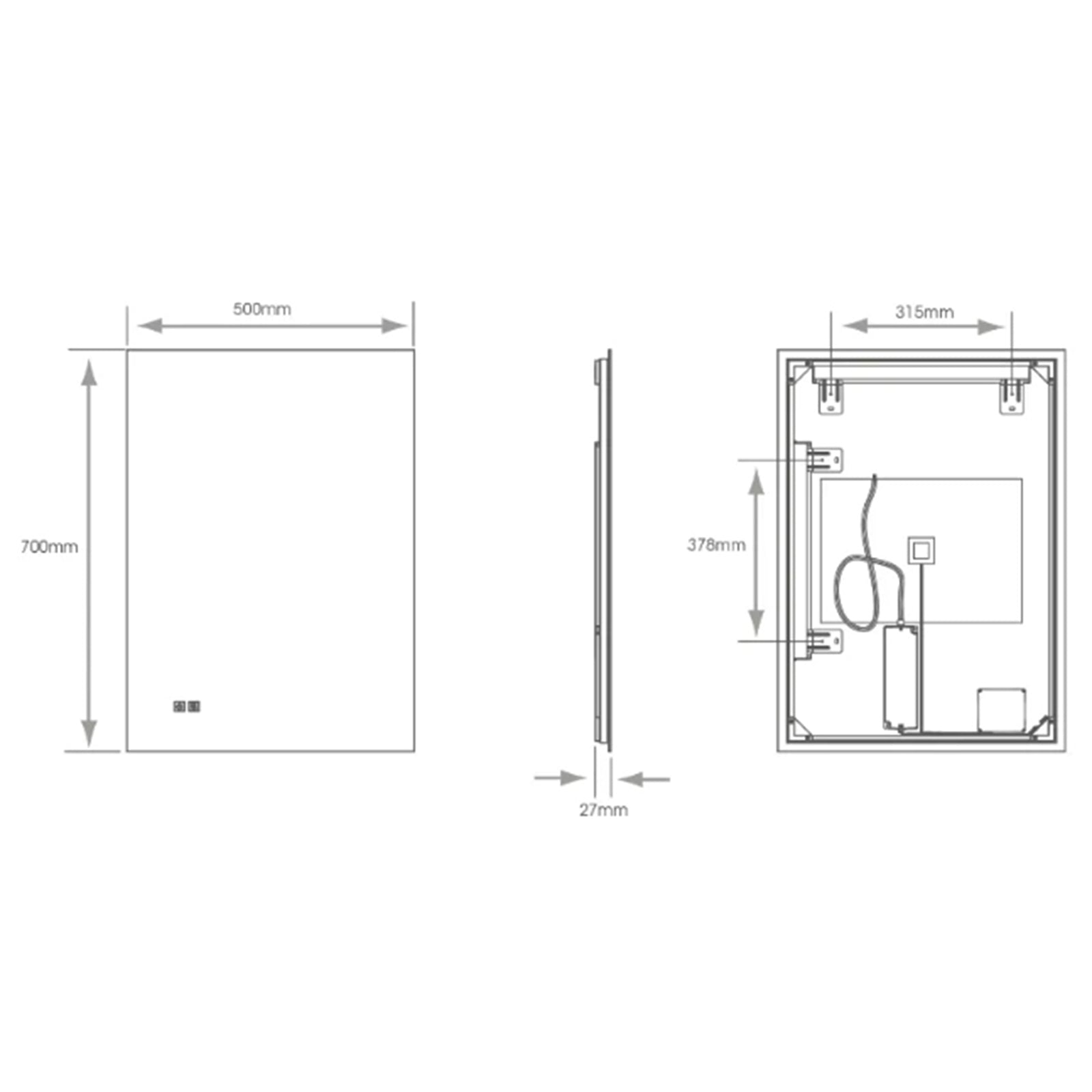 Halifax Tunable Mirror - 500 x 700mm