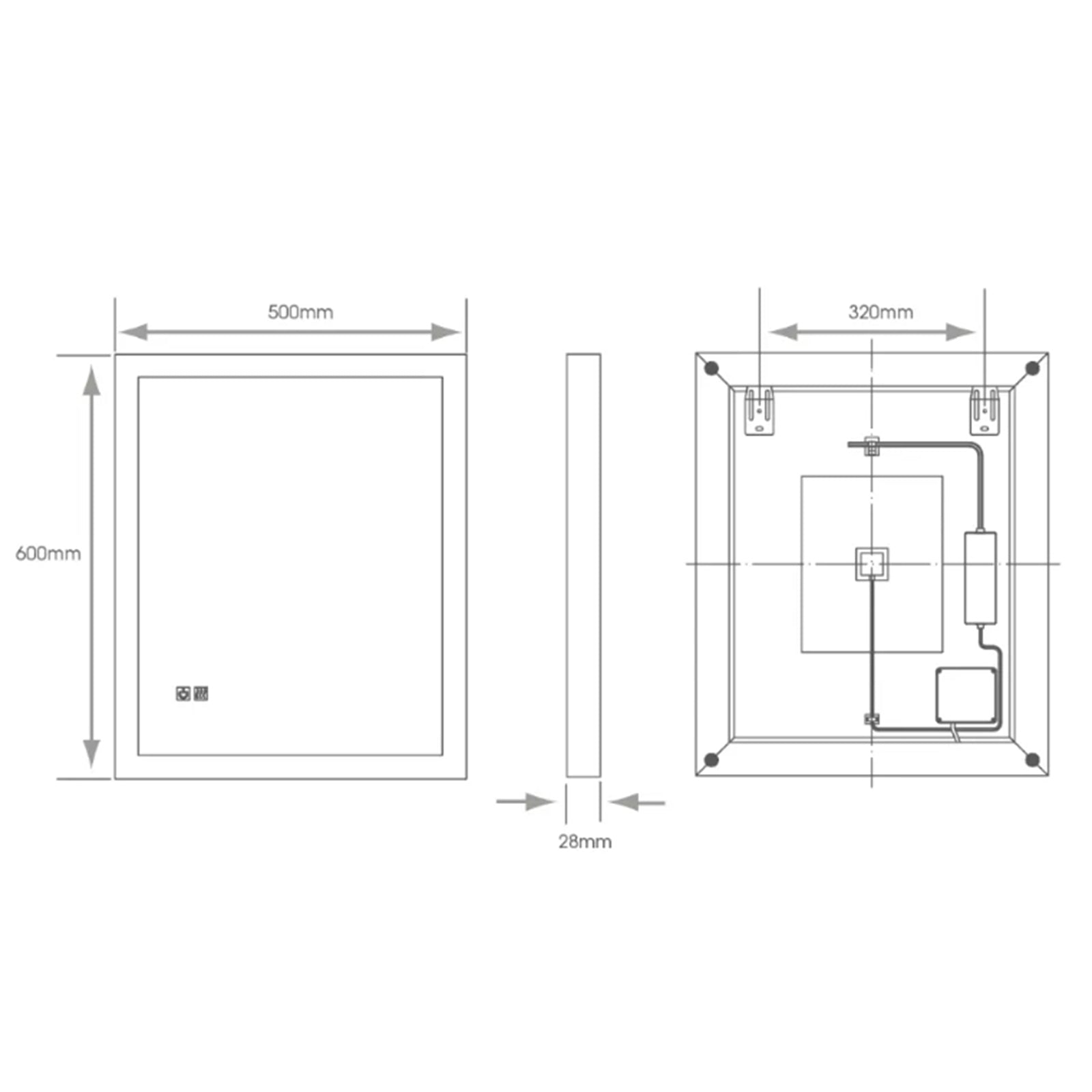 Saturn Tunable Mirror - 500 x 600mm