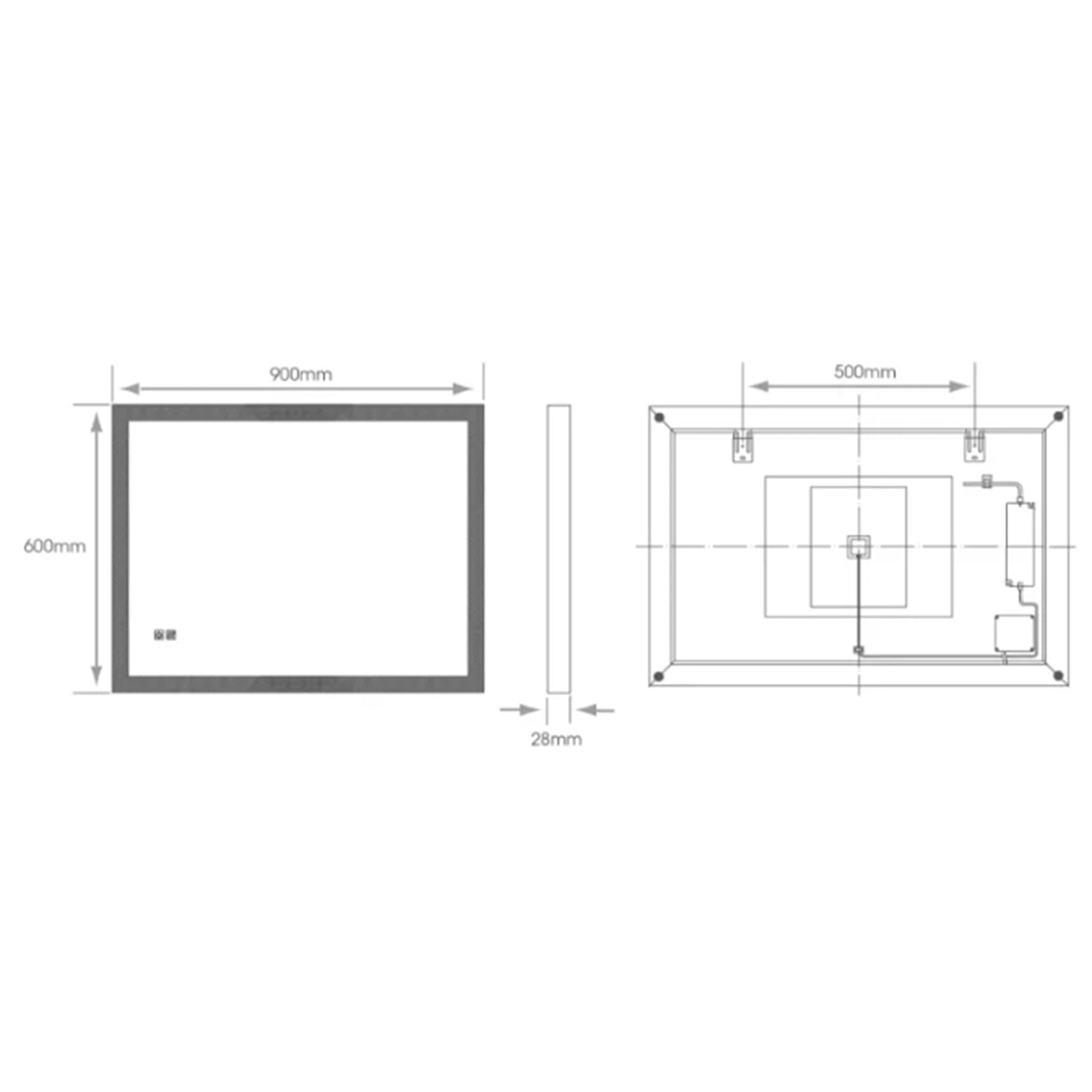 Saturn Tunable Mirror - 900 x 600mm