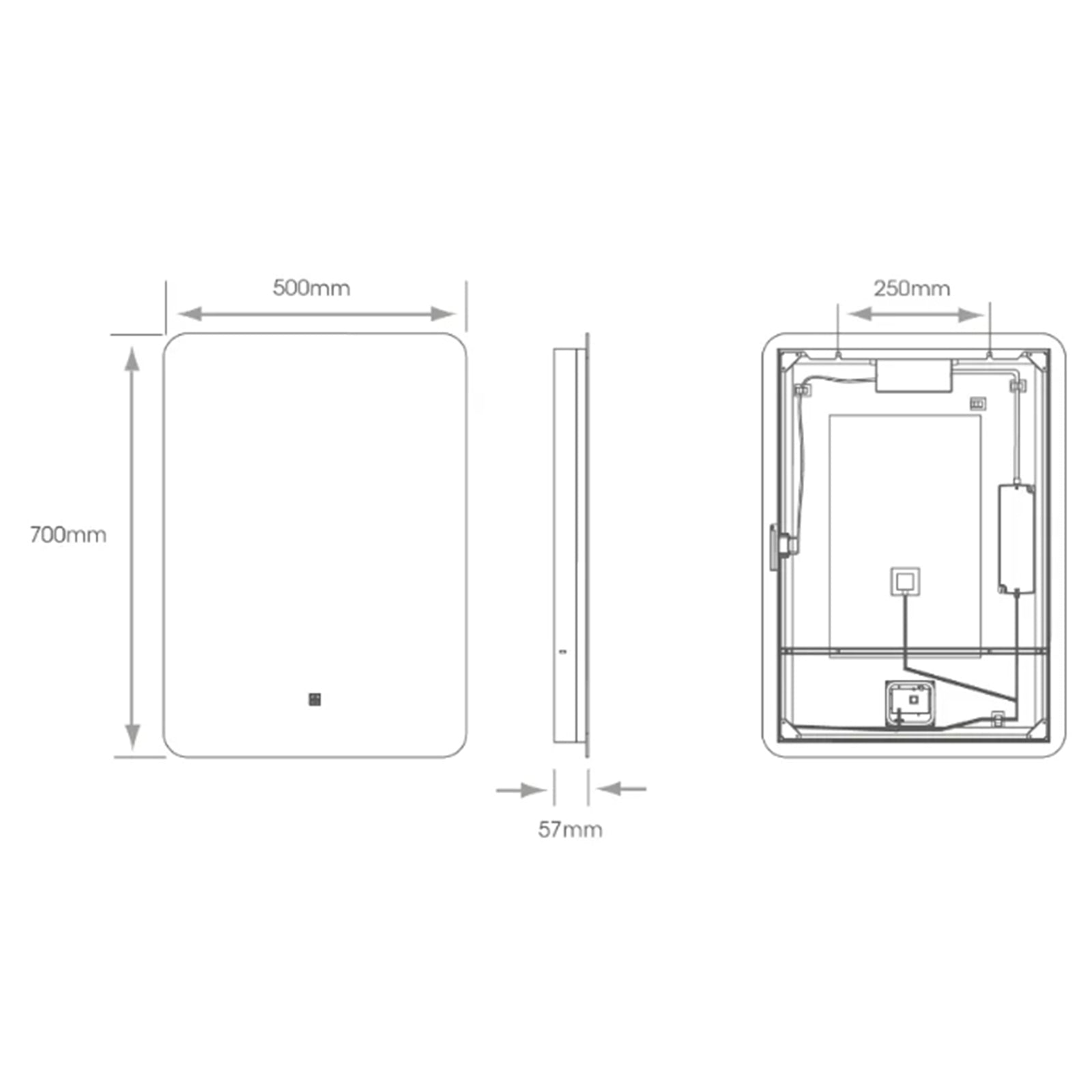 Kingston Tunable Mirror - 500 x 700mm
