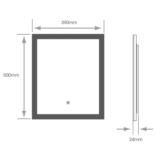 Florence Classic Mirror - 390 x 500mm
