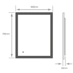Helsinki Classic Mirror - 500 x 700mm