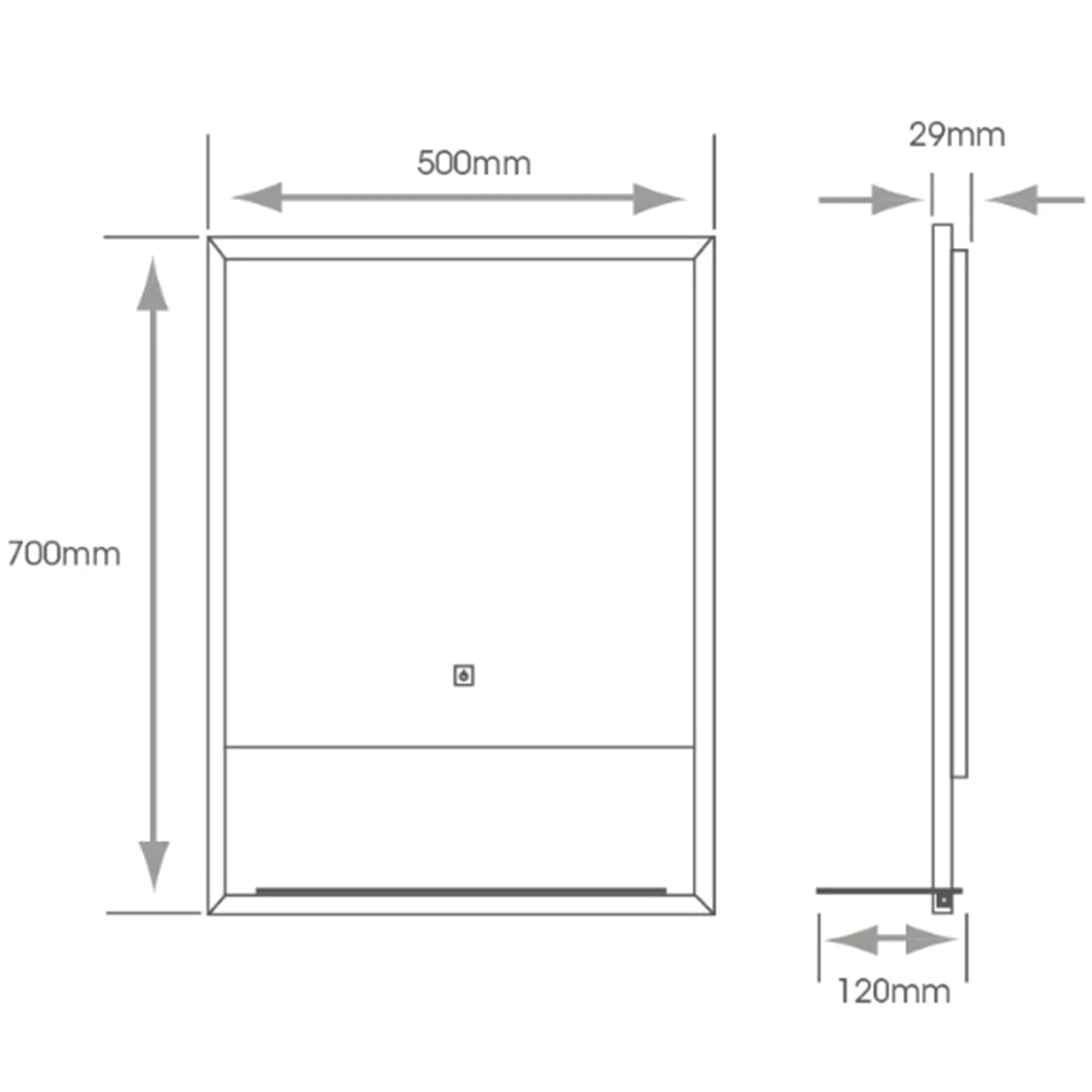 Bailey Classic Mirror - 500 x 700mm