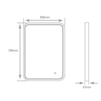 Polar Classic Mirror - 500 x 700mm