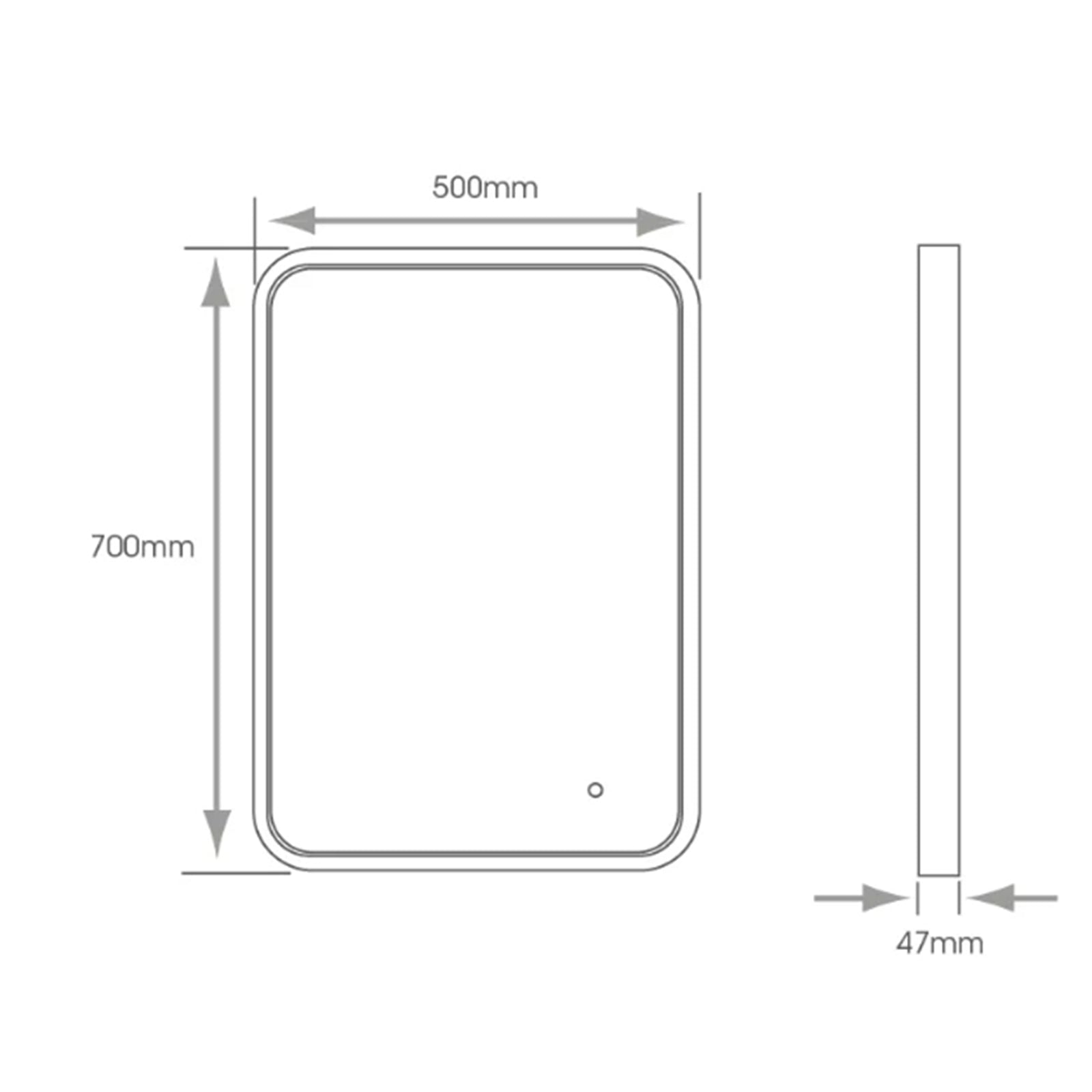 Polar Classic Mirror - 500 x 700mm