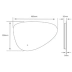 Nara Pebble Tunable Mirror - 550 x 800mm