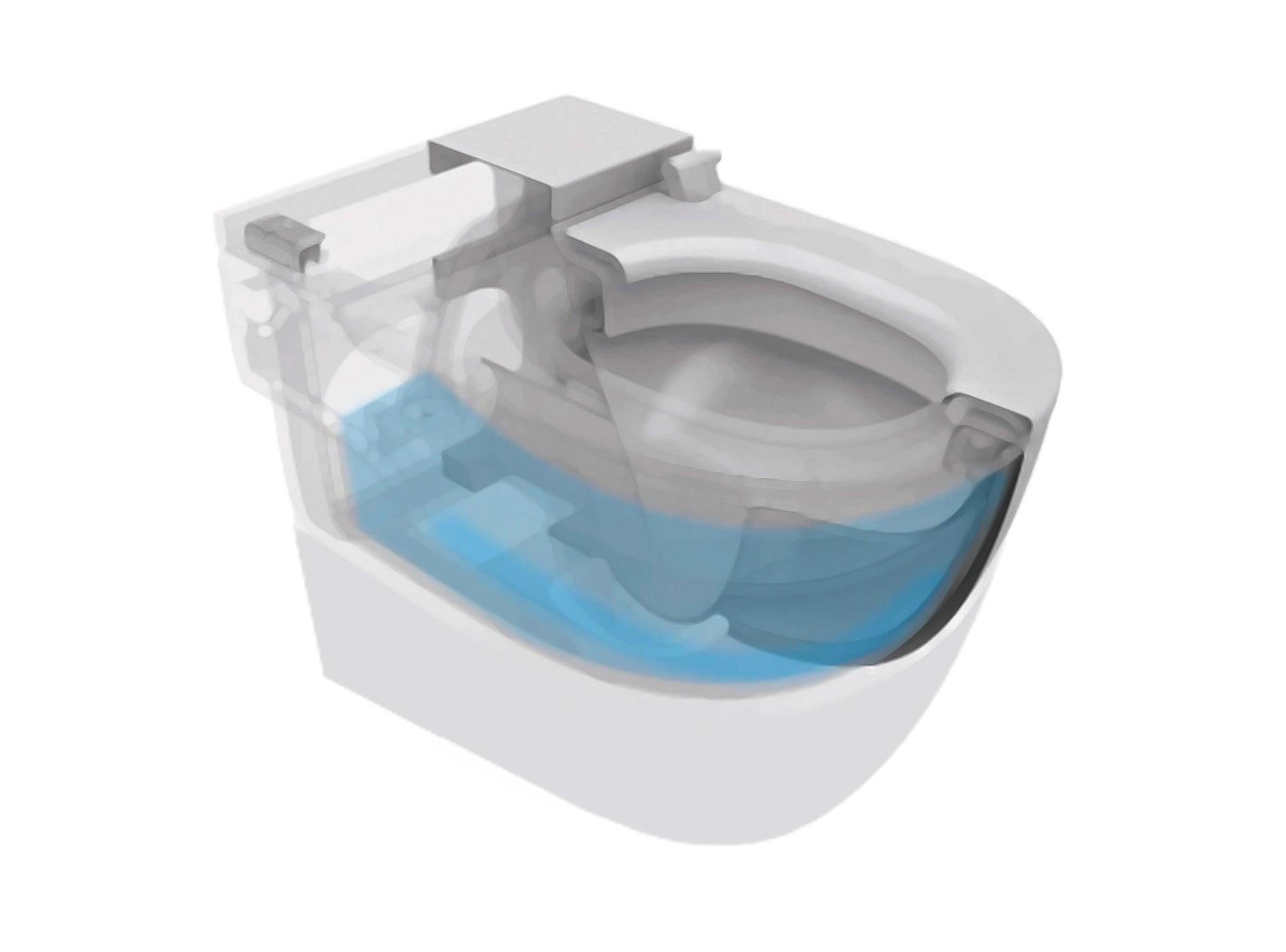 Roca IN-TANK - Floor Standing Back-to-Wall Toilet with Integrated Cistern.