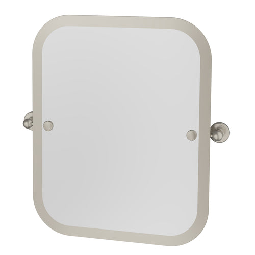 Burlington Rectangular Swivel Mirror - Brushed Nickel