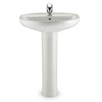 Roca Laura 560mm 1 Tap Hole Basin & Pedestal