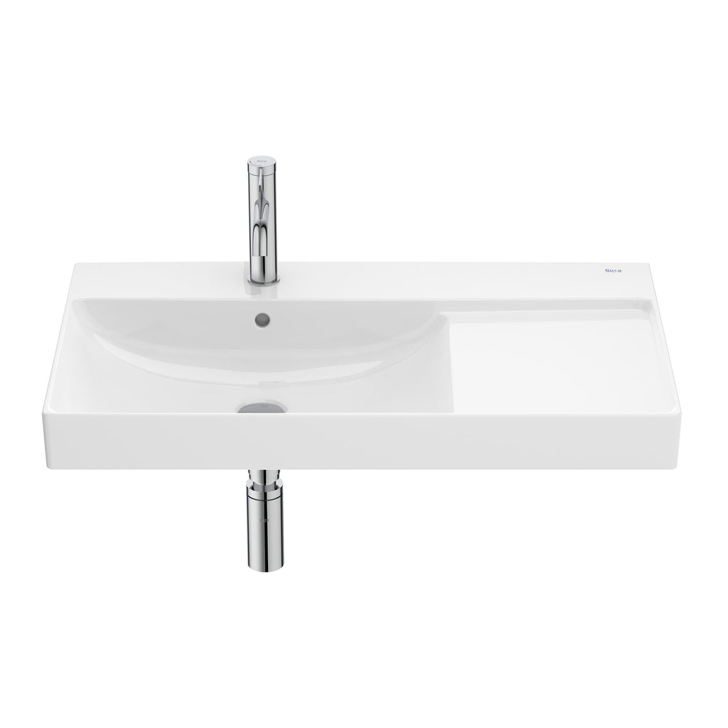 Roca Ona 800 x 460mm Left Hand 1 Tap Hole Basin
