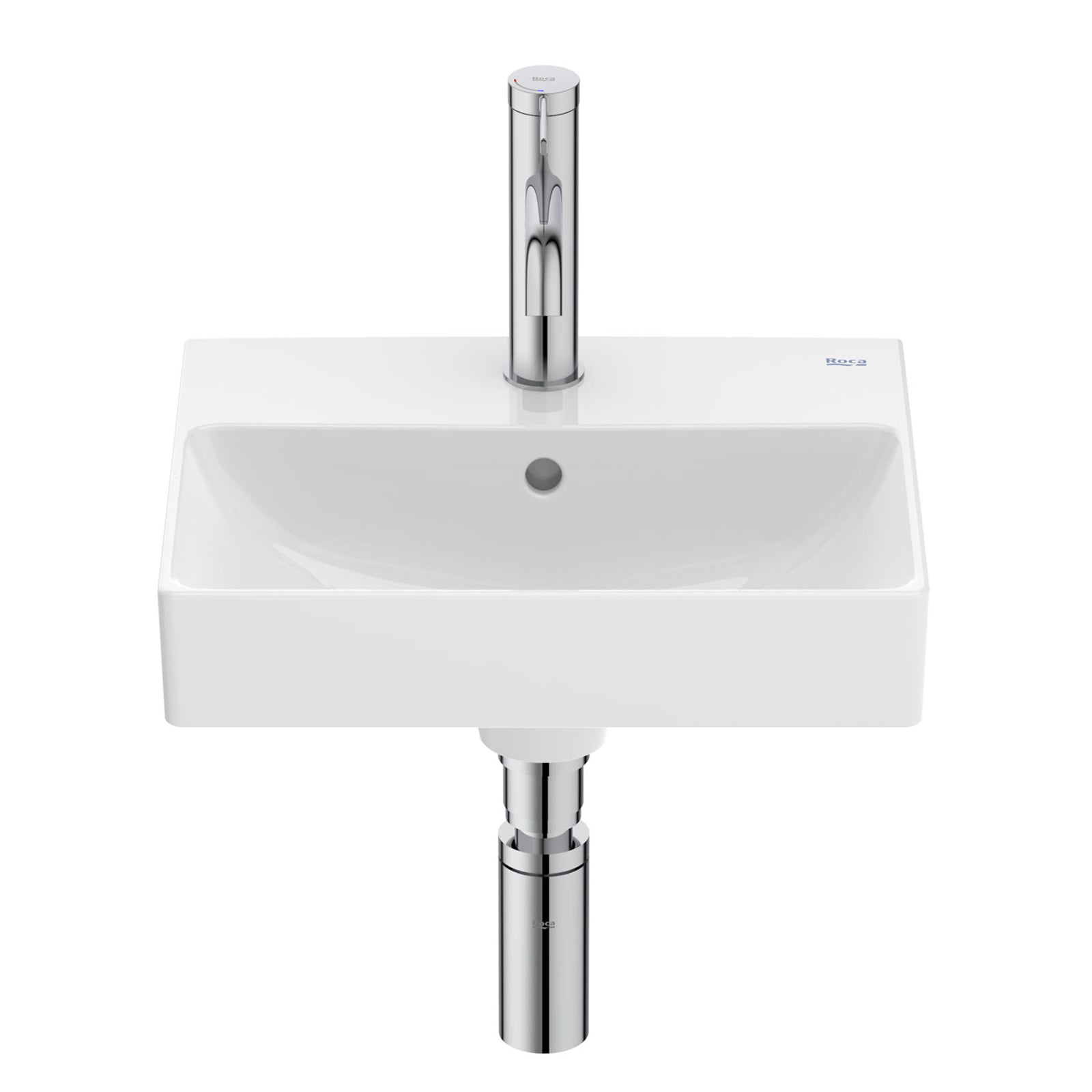 Roca Ona Compact 400 x 320mm 1 Tap Hole Basin
