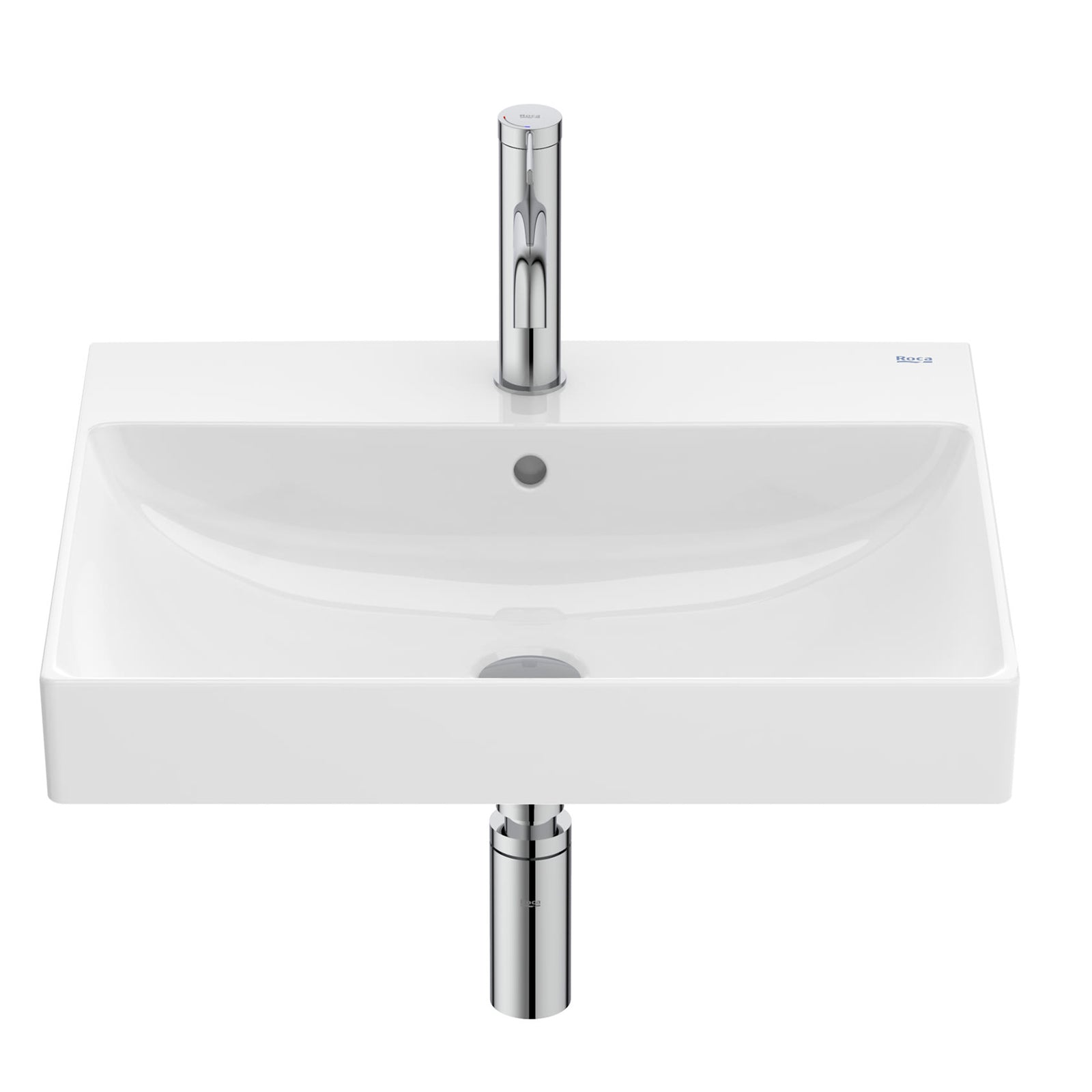 Roca Ona Compact 600 x 360mm 1 Tap Hole Basin