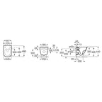 Roca The Gap Square Rimless Wall Hung Pan