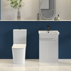 Bedgebury Square Rimless Close Coupled WC with Cistern – Closed Back