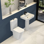 Bedgebury Square Rimless Close Coupled WC with Cistern – Open Back