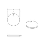 Artesan Brushed Brass Toilet Seat Hinge Covers