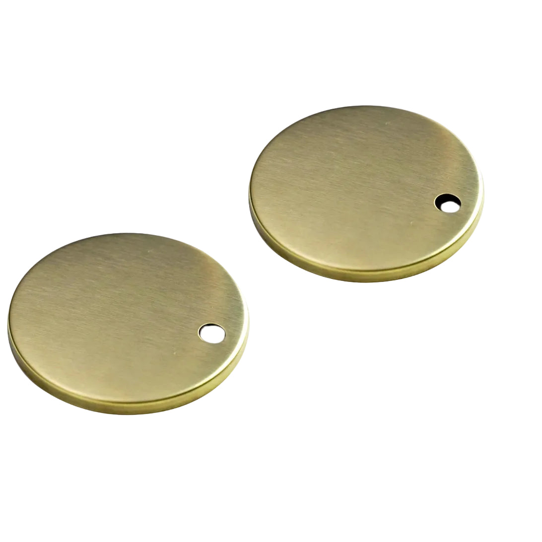 Artesan Brushed Brass Toilet Seat Hinge Covers