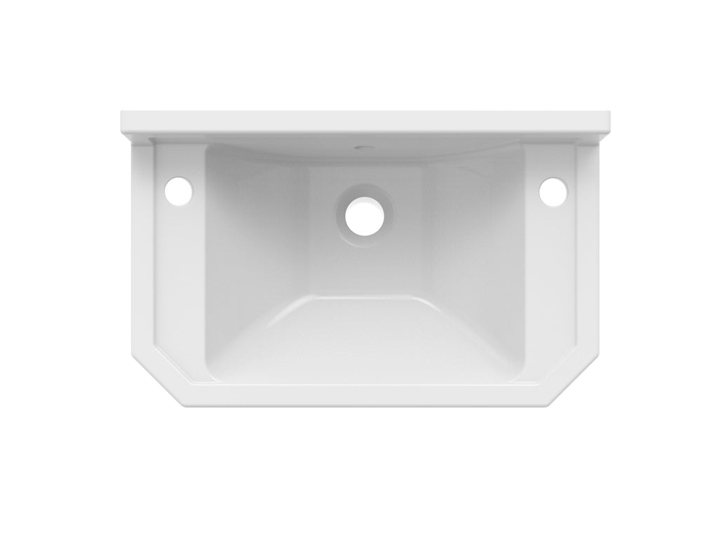The Pantiles Traditional Cloakroom Basin 510 x 320mm – 2 Tap Hole – Wall Hung or Pedestal