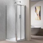 Genesis 6mm Bi-Fold Doors - Polished Silver