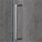 Premier Roller Sliding Door Polished Silver Frame