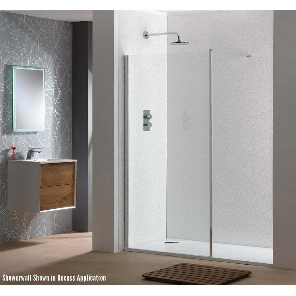 Classic Nouveau Showerwall - Silver or Matt Black