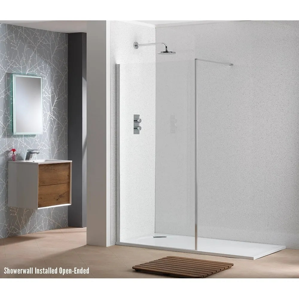 Classic Nouveau Showerwall - Silver or Matt Black