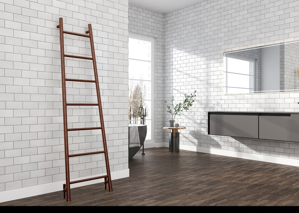 Speldhurst 1800 x 500mm Ladder Towel Rail - Brushed Bronze