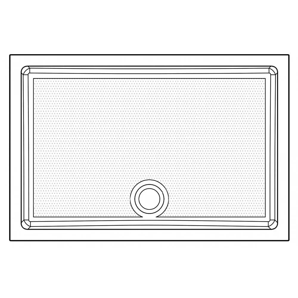 Genesis 40mm Anti-Slip Rectangular Shower Trays
