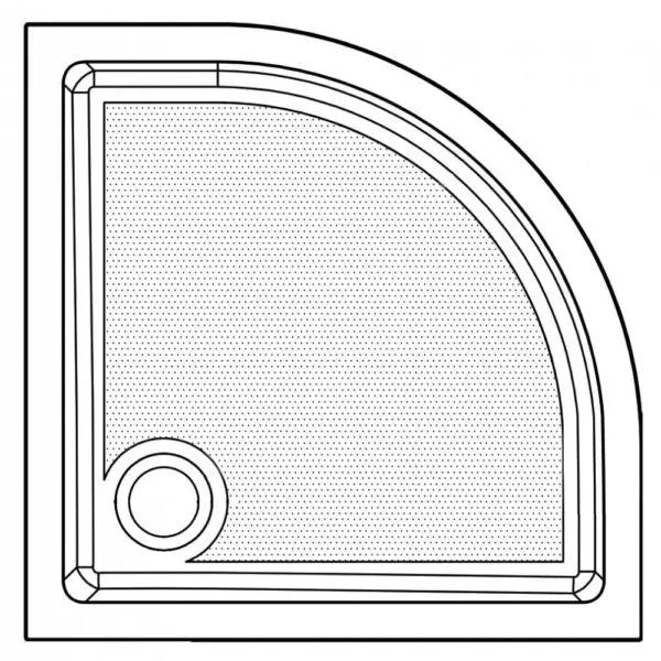 Genesis 40mm Anti-Slip Quadrant Shower Trays