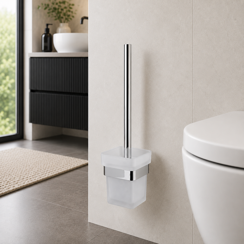 Bedgebury Wall Mounted Toilet Brush & Holder – Chrome