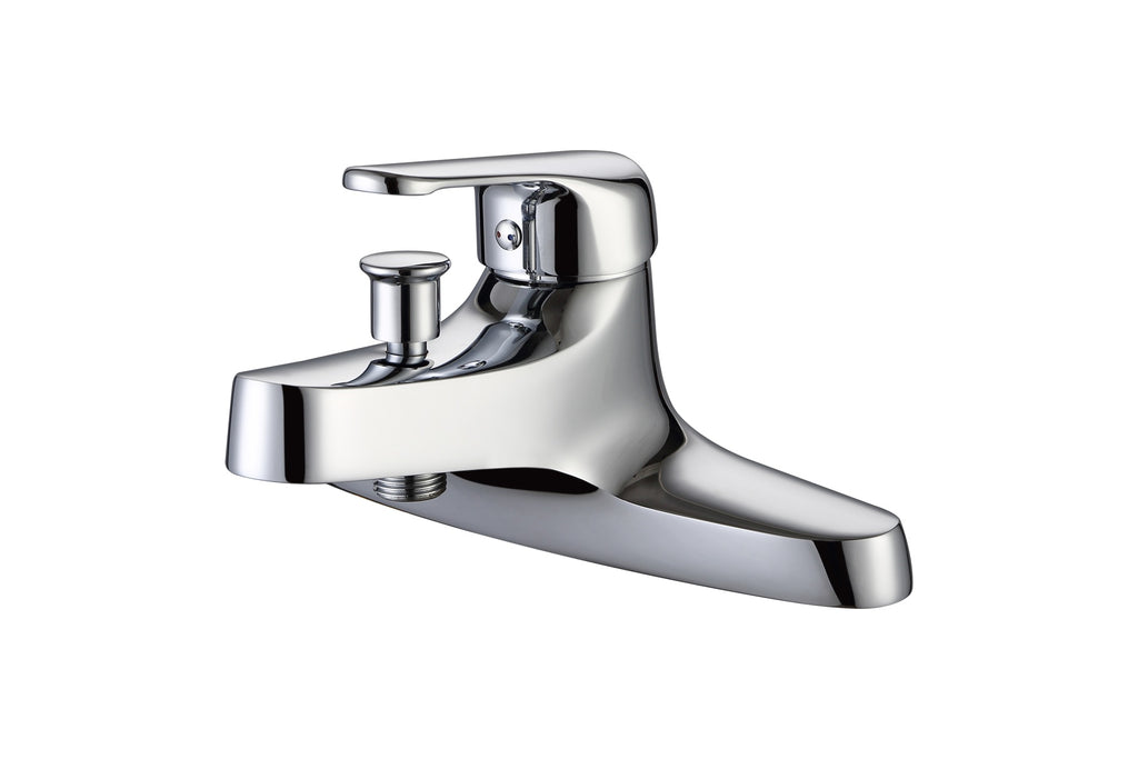Lever Commercial Thermostatic Deck Mounted Bath Shower Mixer – Chrome