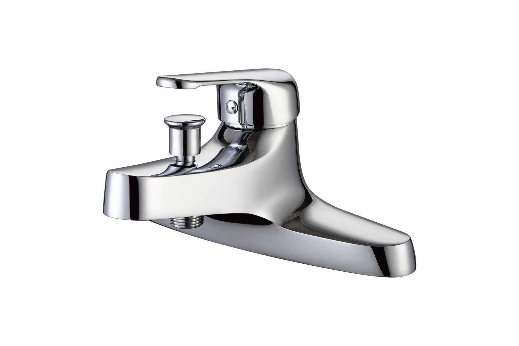 Lever Commercial Thermostatic Deck Mounted Bath Shower Mixer – Chrome