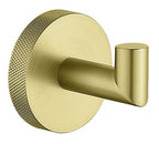Tudeley Knurled Robe Hook | Chrome, Matt Black, Gunmetal Grey & Matt Brushed Brass